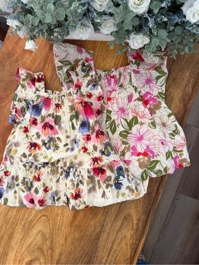 NWT GAP Baby Girl 6-12M Floral Dress & Bloomers Bundle Set of 2